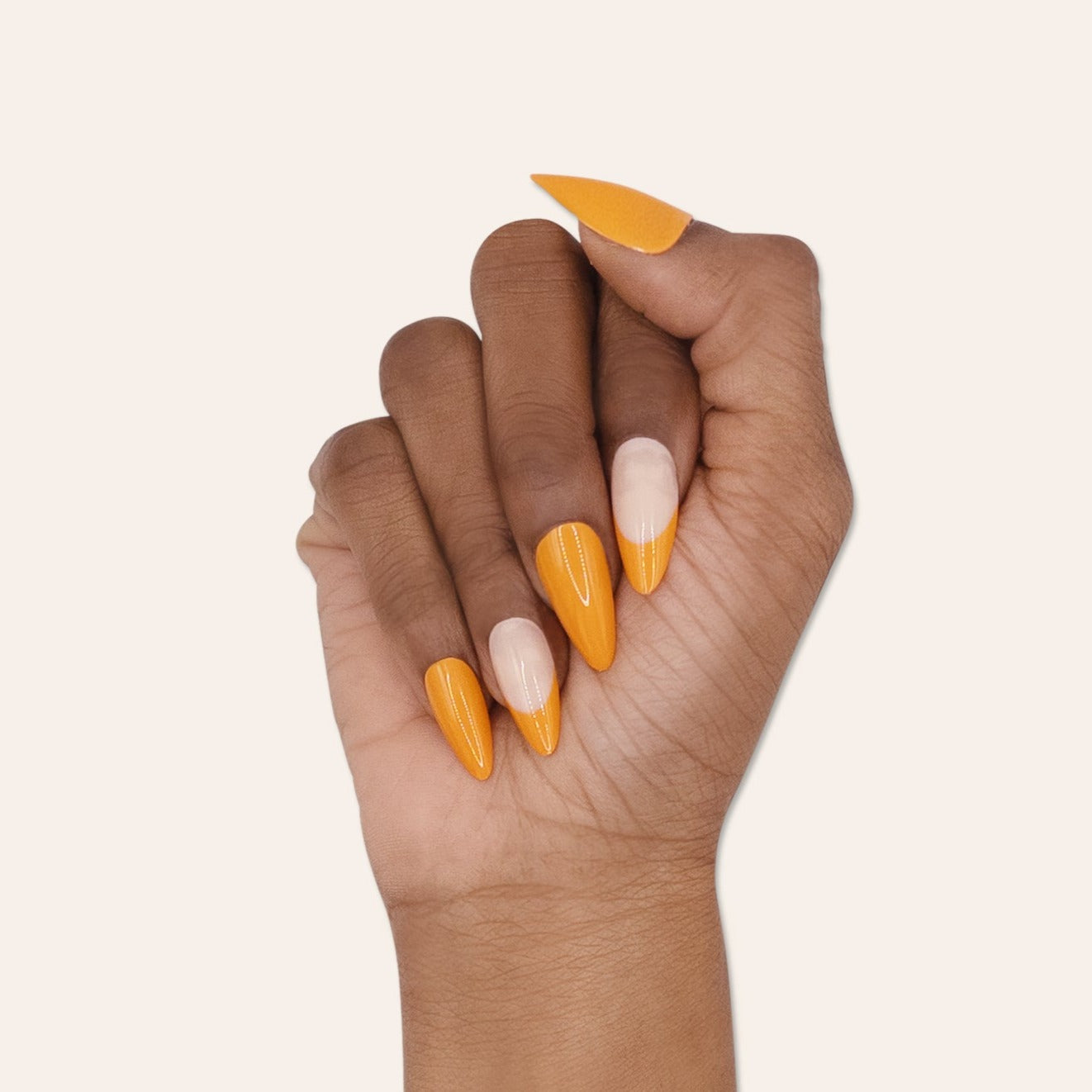 Persimmon Press On Nail set by BLING BARBLING BAR | &#39;Persimmon&#39; Press On Nail Set