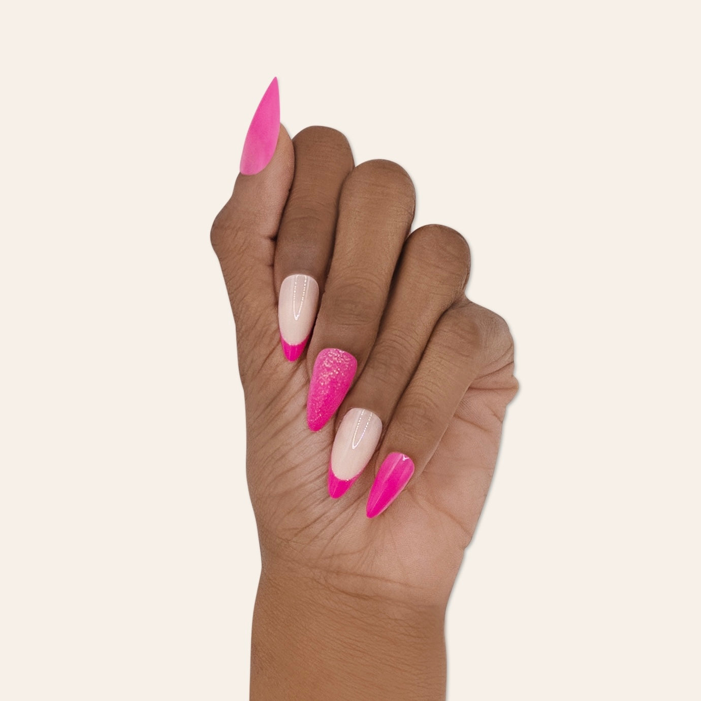 BLING BAR | 'Fuchsia' Press On Nail Set