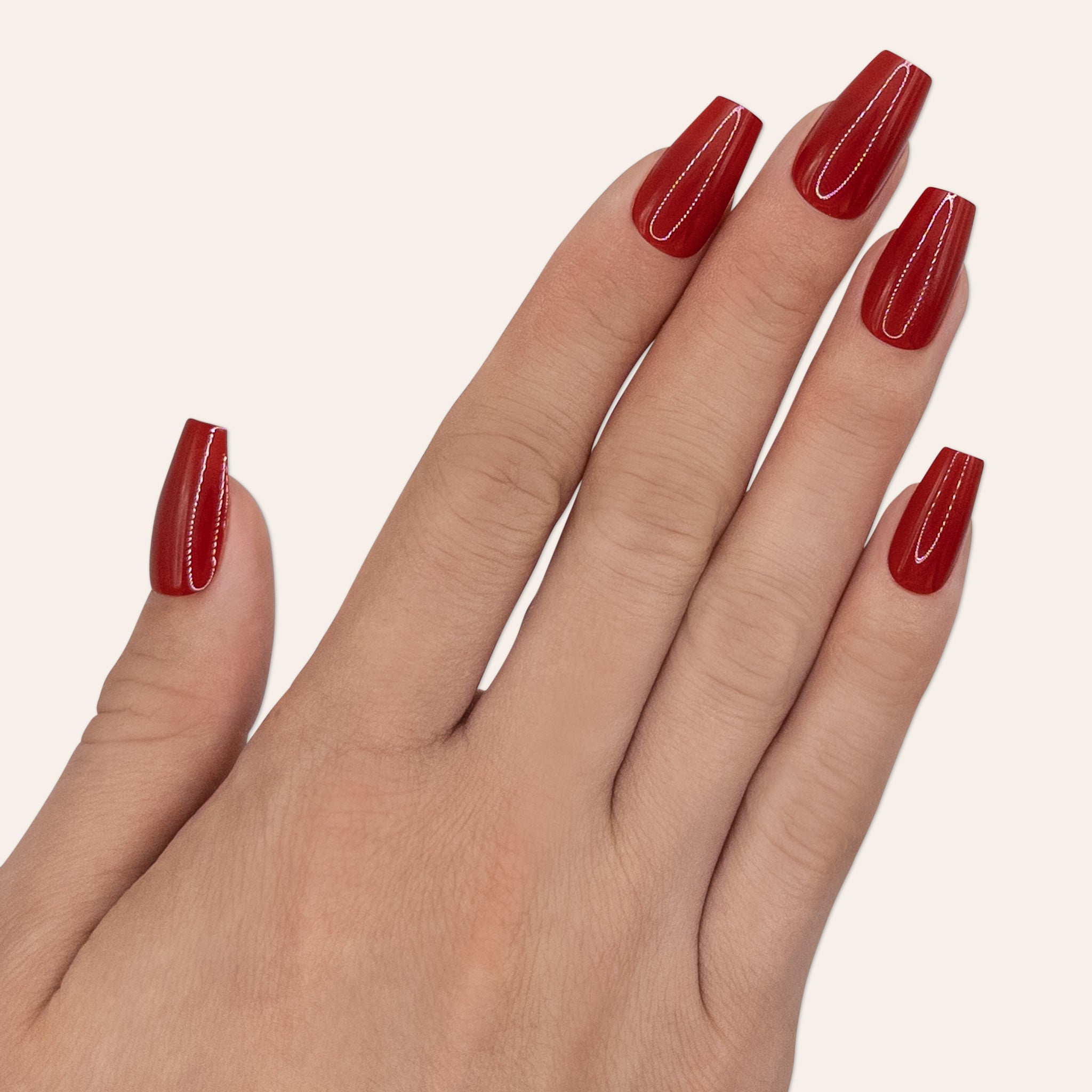 Red Press On Nails