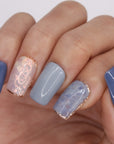 Santorini Press On Nail Set by BLING BAR