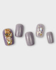 bling bar mirage purple jewels press on nail set